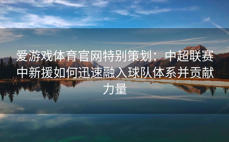 爱游戏体育官网特别策划：中超联赛中新援如何迅速融入球队体系并贡献力量
